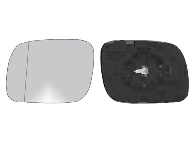 CRISTAL+BASE RETROVISOR IZQUIERDO VW Touareg (03-07). 31344701
