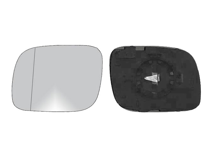CRISTAL+BASE RETROVISOR IZQUIERDO VW Touareg (03-07). 31344701