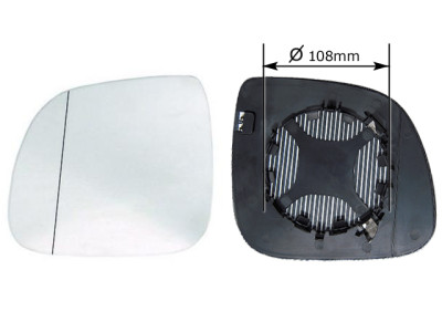 CRISTAL+BASE RETROVISOR IZQUIERDO VW Transporter T6 (16-). 31914711