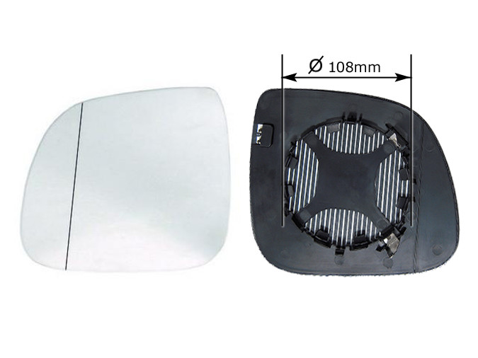 CRISTAL+BASE RETROVISOR IZQUIERDO VW Transporter T6 (16-). 31914711