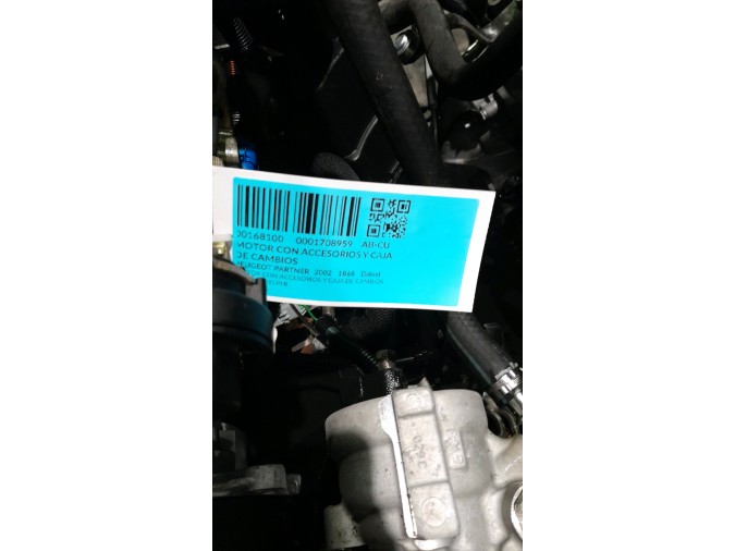 MOTOR CON ACCESORIOS Y CAJA DE CAMBIOS PEUGEOT PARTNER 2002