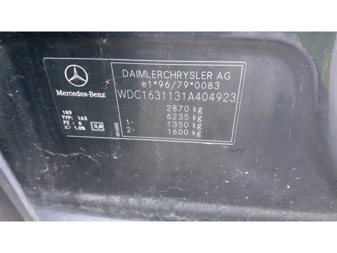 MECANICA TRASERA	 MERCEDES ML 270 CDI 2006