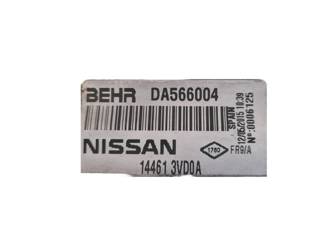 Intercooler NISSAN NOTE 2016