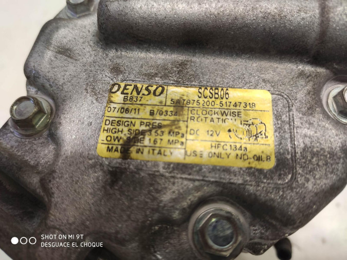 COMPRESOR AIRE ACONDICIONADO FIAT 500 2006