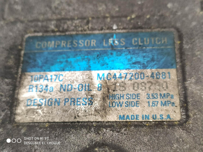COMPRESOR AIRE ACONDICIONADO CHRYSLER NEON 1997