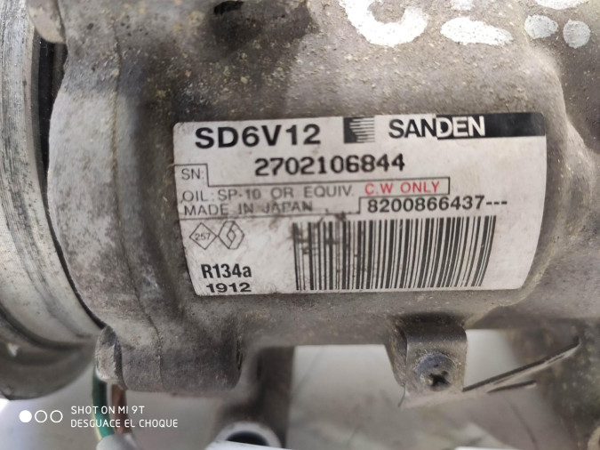 COMPRESOR AIRE ACONDICIONADO RENAULT CLIO 2006