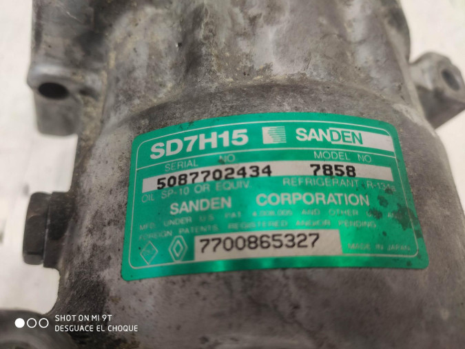 COMPRESOR AIRE ACONDICIONADO RENAULT SAFRANE 1998