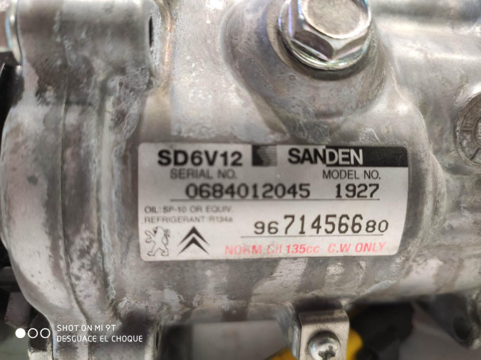 COMPRESOR AIRE ACONDICIONADO CITROEN NEMO 2009