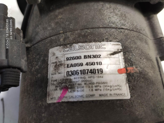 COMPRESOR AIRE ACONDICIONADO NISSAN ALMERA 2002