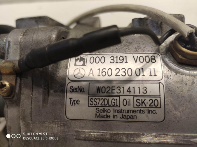 COMPRESOR AIRE ACONDICIONADO SMART FORTWO / SMARTCAR 2000