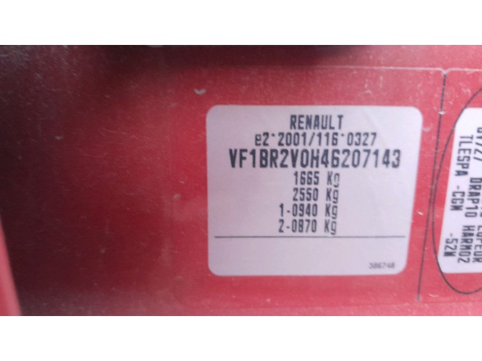 CINTURÓN SEGURIDAD TRASERO IZQUIERDO RENAULT CLIO 2011