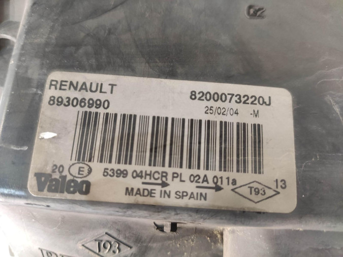 FARO DELANTERO IZQUIERDO RENAULT MEGANE 2004