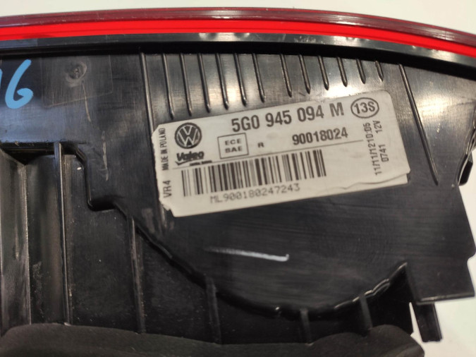 PILOTO TRASERO DERECHO VOLKSWAGEN GOLF 2013