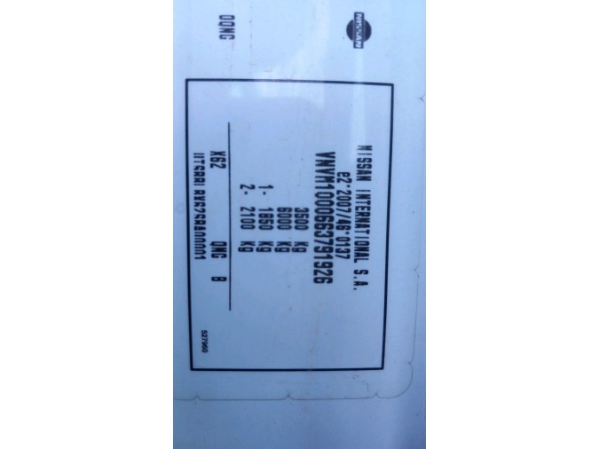 MOTOR CON ACCESORIOS Y CAJA DE CAMBIOS NISSAN NV400 2019