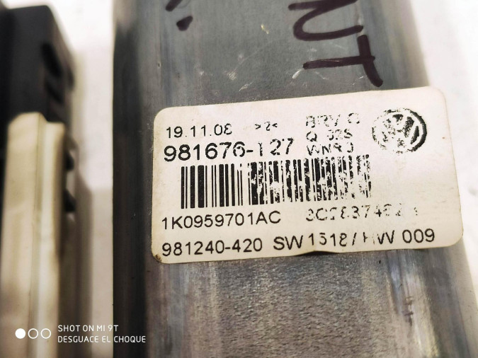 ELEVALUNAS DELANTERO DERECHO VOLKSWAGEN PASSAT 2009