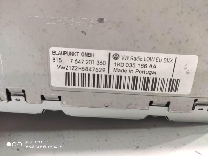 Radio CD VOLKSWAGEN PASSAT 2009