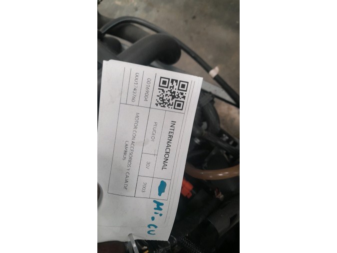 MOTOR CON ACCESORIOS Y CAJA DE CAMBIOS PEUGEOT 307 2003
