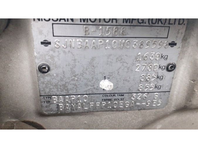 MECANICA TRASERA NISSAN PRIMERA 1994