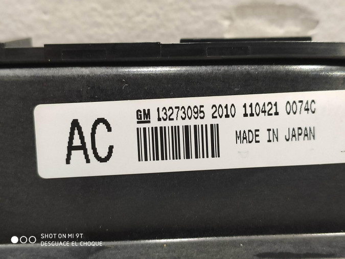 MANDO CALEFACCIÓN OPEL INSIGNIA 2011