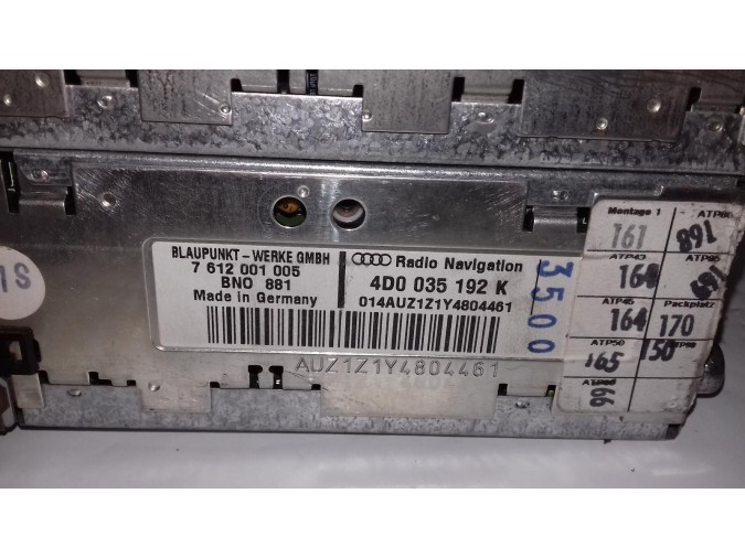 SAT. NAV. UNIT AUDI A8 2002