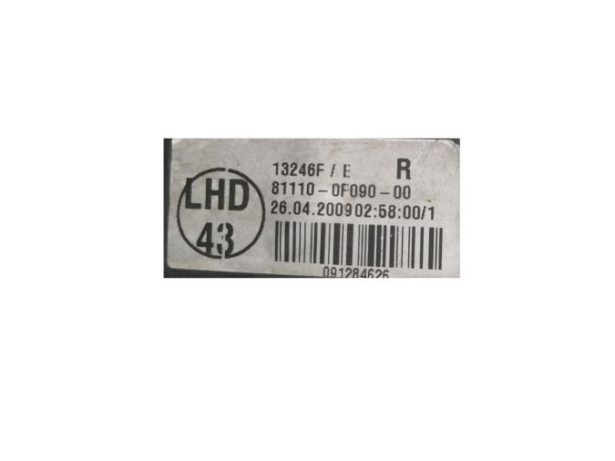 FARO DELANTERO DERECHO TOYOTA VERSO 2009