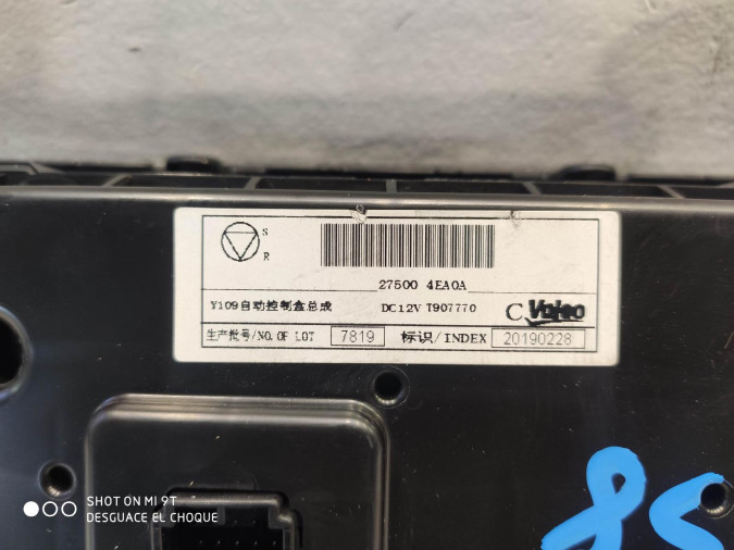 MANDO CLIMATIZACION NISSAN QASHQAI 2020