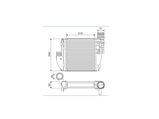 INTERCOOLER PEUGEOT 308 2014