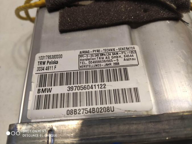AIRBAG DELANTERO DERECHO OPEL CORSA 2008