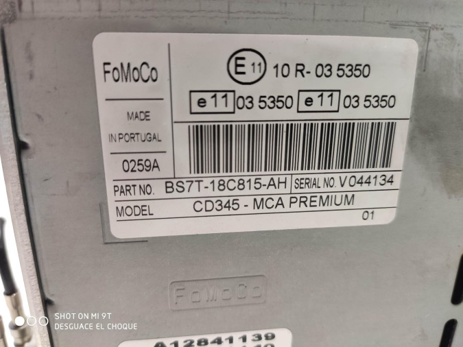 Radio CD FORD FOCUS C MAX 2012