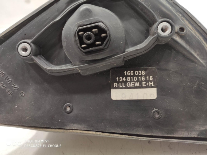 RETROVISOR DERECHO MERCEDES C CLASS NEGRO 1994