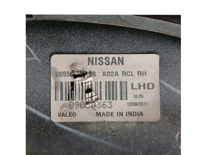 PILOTO TRASERO DERECHO NISSAN MICRA 2012