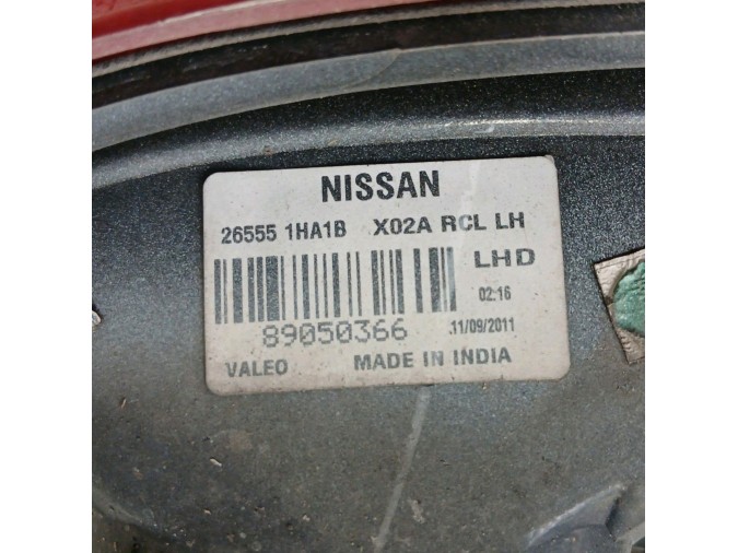 PILOTO TRASERO IZQUIERDO NISSAN MICRA 2012