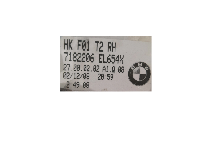 PILOTO TRASERO DERECHO INTERIOR BMW 740I 2008
