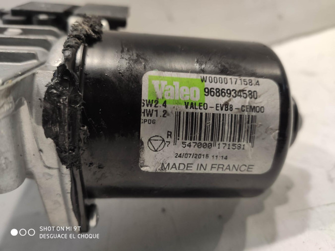 Motor Limpiaparabrisas delantero DS DS5 2016
