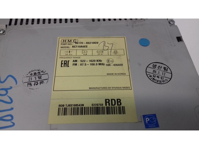Radio CD HYUNDAI I30 2016