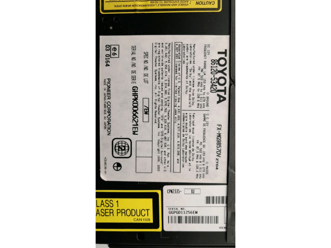 RADIO CD LEXUS IS SERIES 2007