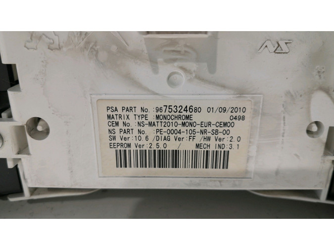 Cuadro instrumentos PEUGEOT 508 2011