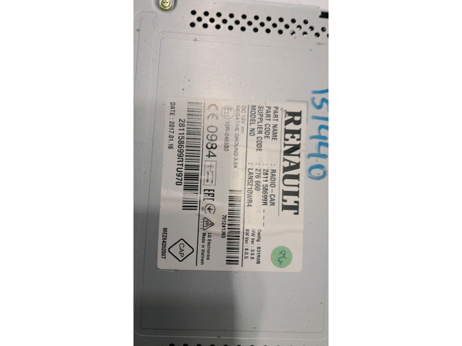AUTORADIO RENAULT CLIO 2017