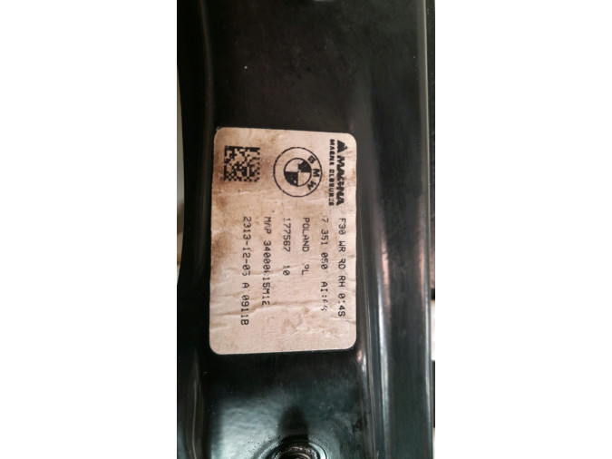 ELEVALUNAS TRASERO DERECHO BMW 316D 2014