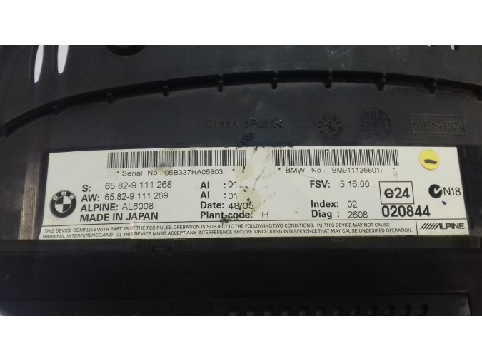 SAT. NAV. UNIT BMW SERIE 5 2006