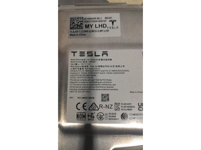 ORDENADOR GESTION MOTOR TESLA MODEL Y 2023