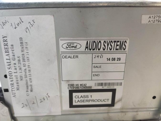 sistema navegacion gps FORD MONDEO 2015