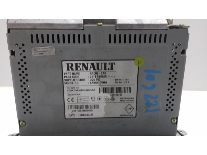 PANTALLA MULTIFUNCION RENAULT CLIO 2013