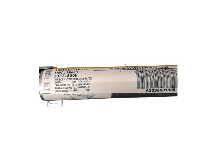 AIRBAG SUPERIOR LATERAL IZQUIERDO MERCEDES CLC 200 KOMPRESSOR 2008
