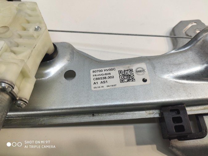ELEVALUNAS DELANTERO DERECHO NISSAN QASHQAI 2019