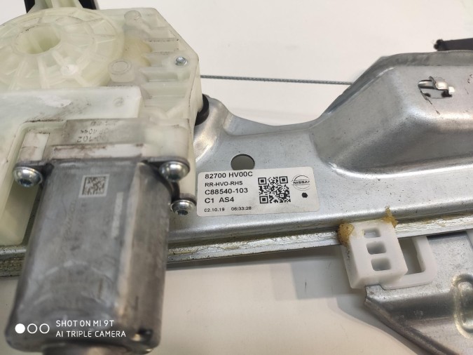 ELEVALUNAS TRASERO DERECHO NISSAN QASHQAI 2019
