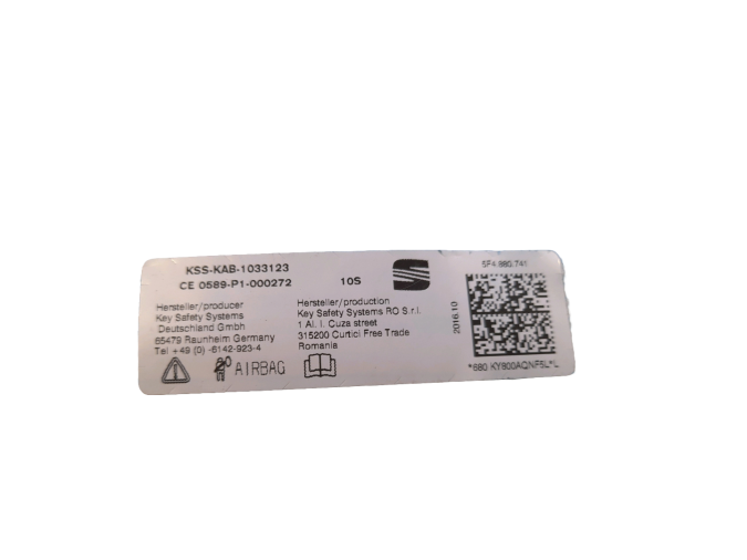 AIRBAG SUPERIOR LATERAL IZQUIERDO SEAT LEON 2016