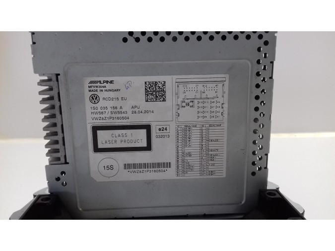 SISTEMA AUDIO RADIO CD VOLKSWAGEN UP 2015