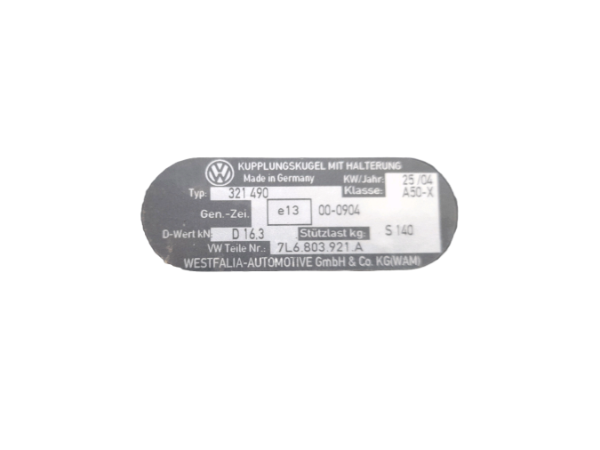 REFUERZO PARAGOLPES TRASERO VOLKSWAGEN TOUAREG 2004