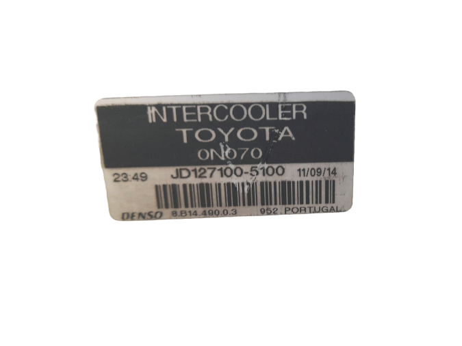INTERCOOLER TOYOTA YARIS 2010